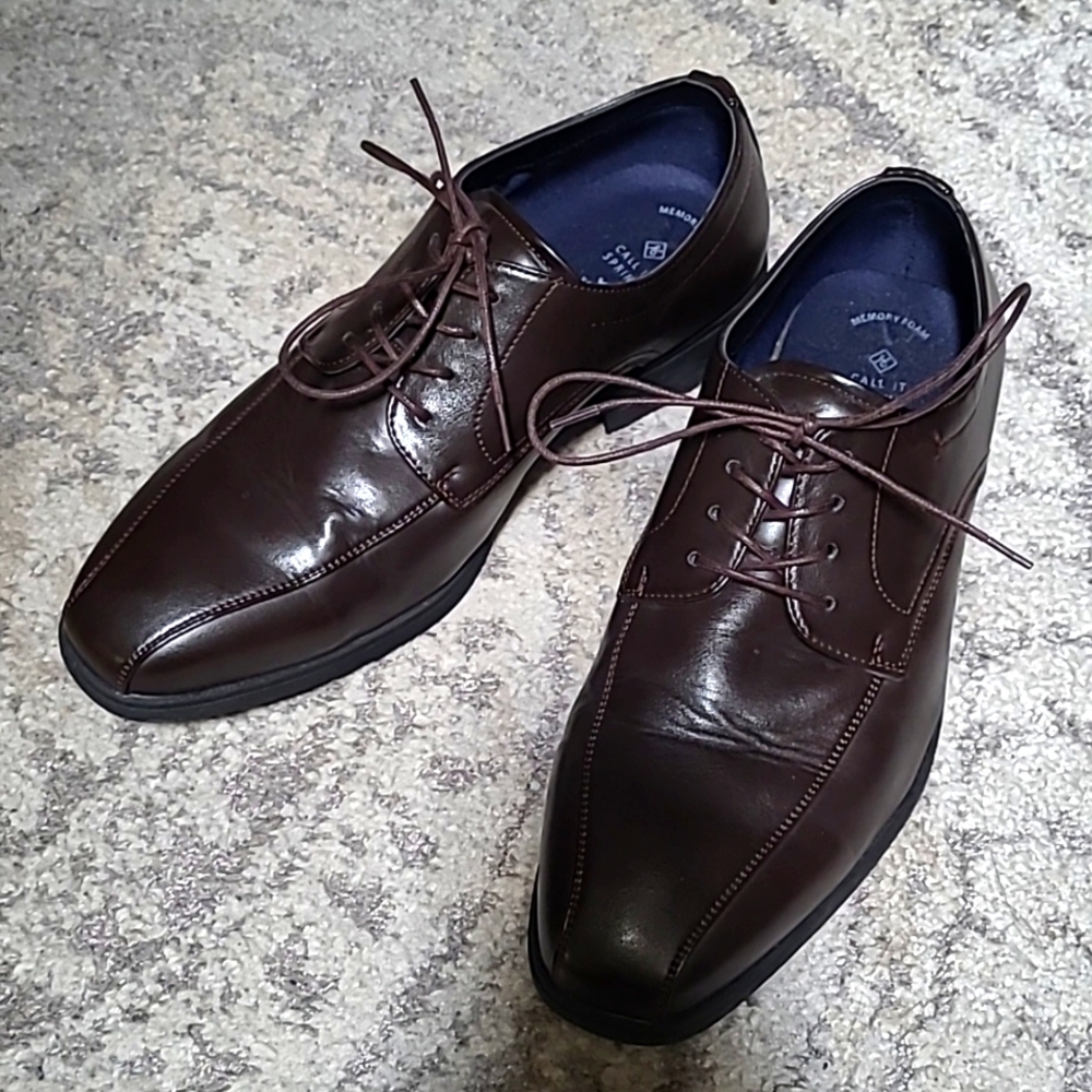 Men's Brown Lace-up Dress Shoes
